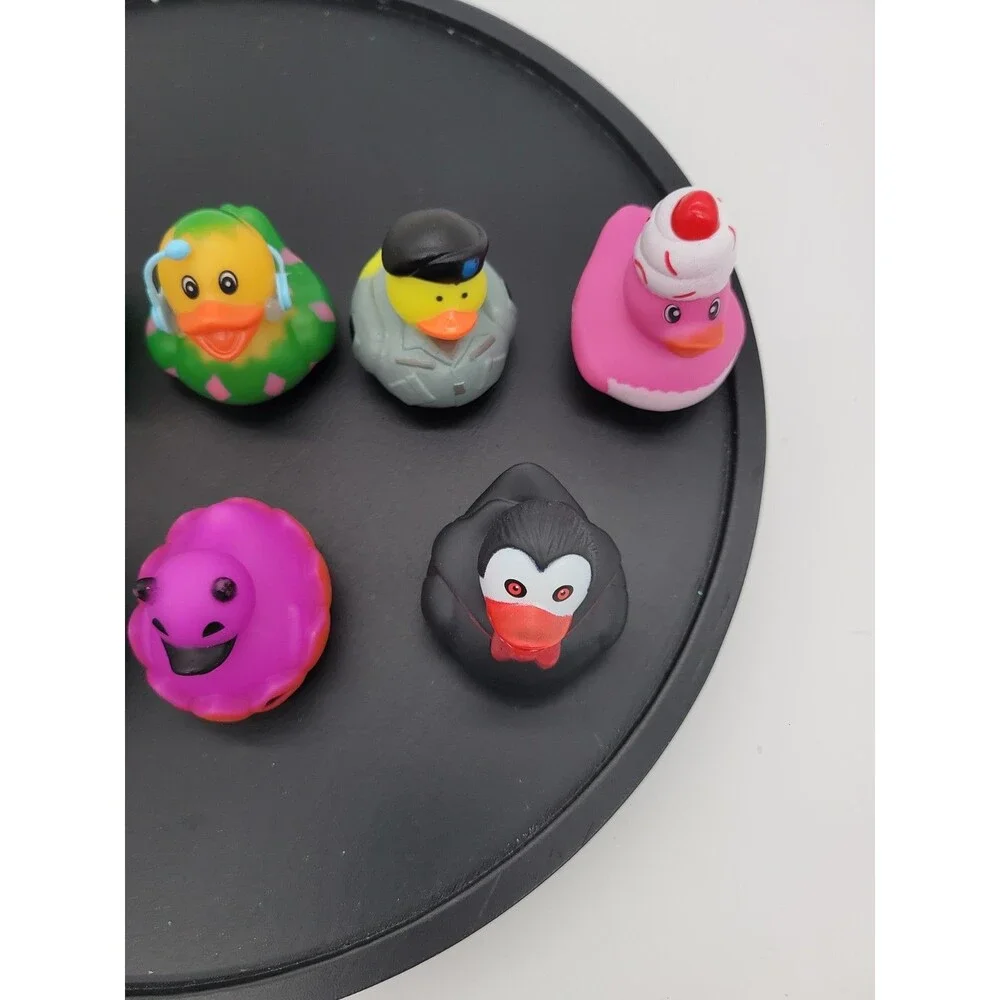 9 lot of Rubber Duckies, Vampire Duck Skull crossbones Cupcake  Duck 2